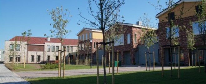 Buitenkant woningen van woonservicecentrum Rietveld