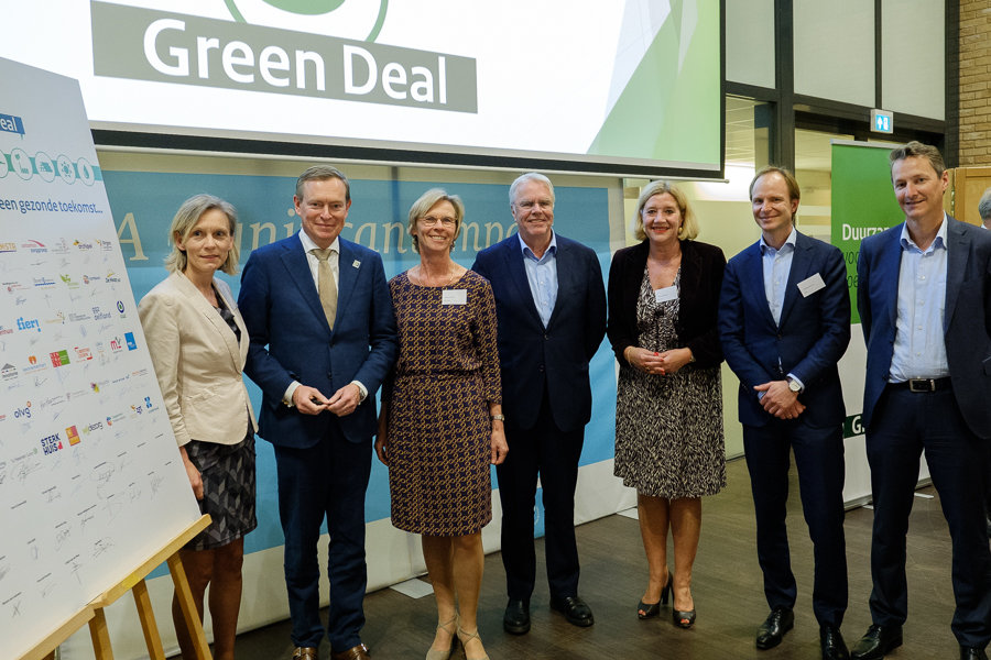 Green Deal ondertekening door de banken