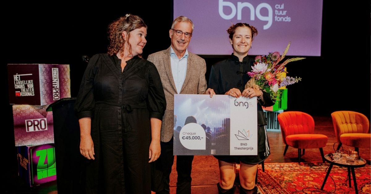 Hanneke van der Paardt wint BNG Theaterprijs 2025 met BANG. Foto door Mark Bolk