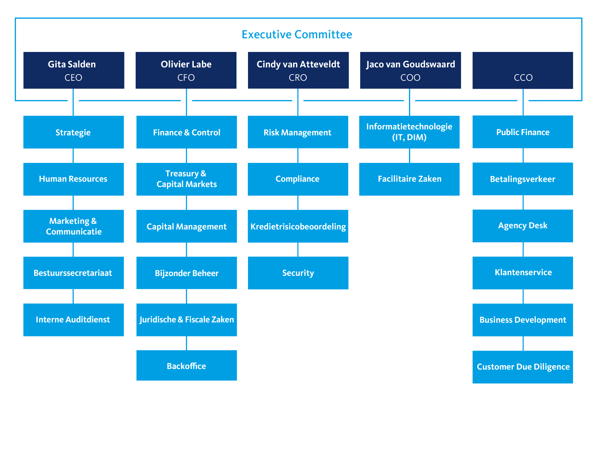 organogram BNG Bank 2021