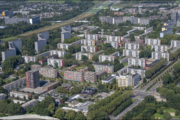 Wijk Groenoord in Schiedam
