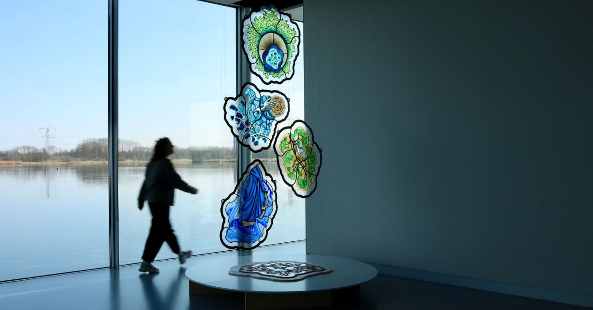 Kunstwerk van glas door glaskunstenaar Emmy van de Grift.