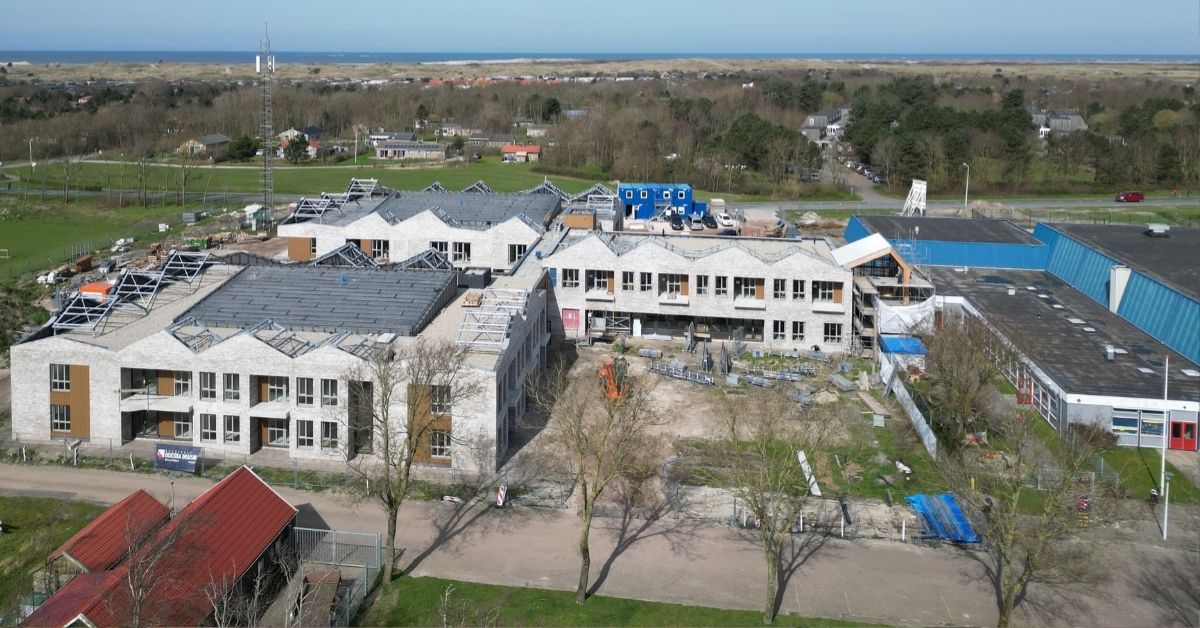 Bouwplaats van zorgcomplex Ambla.