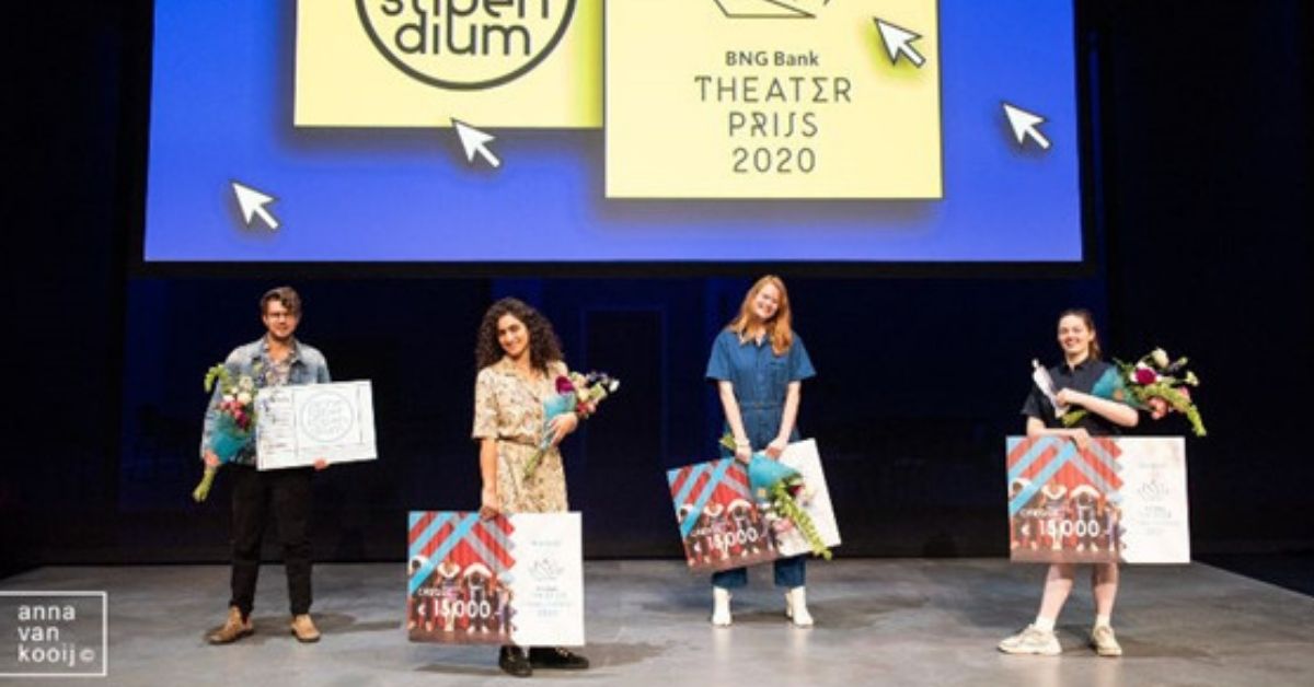 Uitreiking van de BNG Bank Theaterprijs 2020 en het Anne Faber Stipendium aan jonge makers en zakelijk leiders op 4 september.