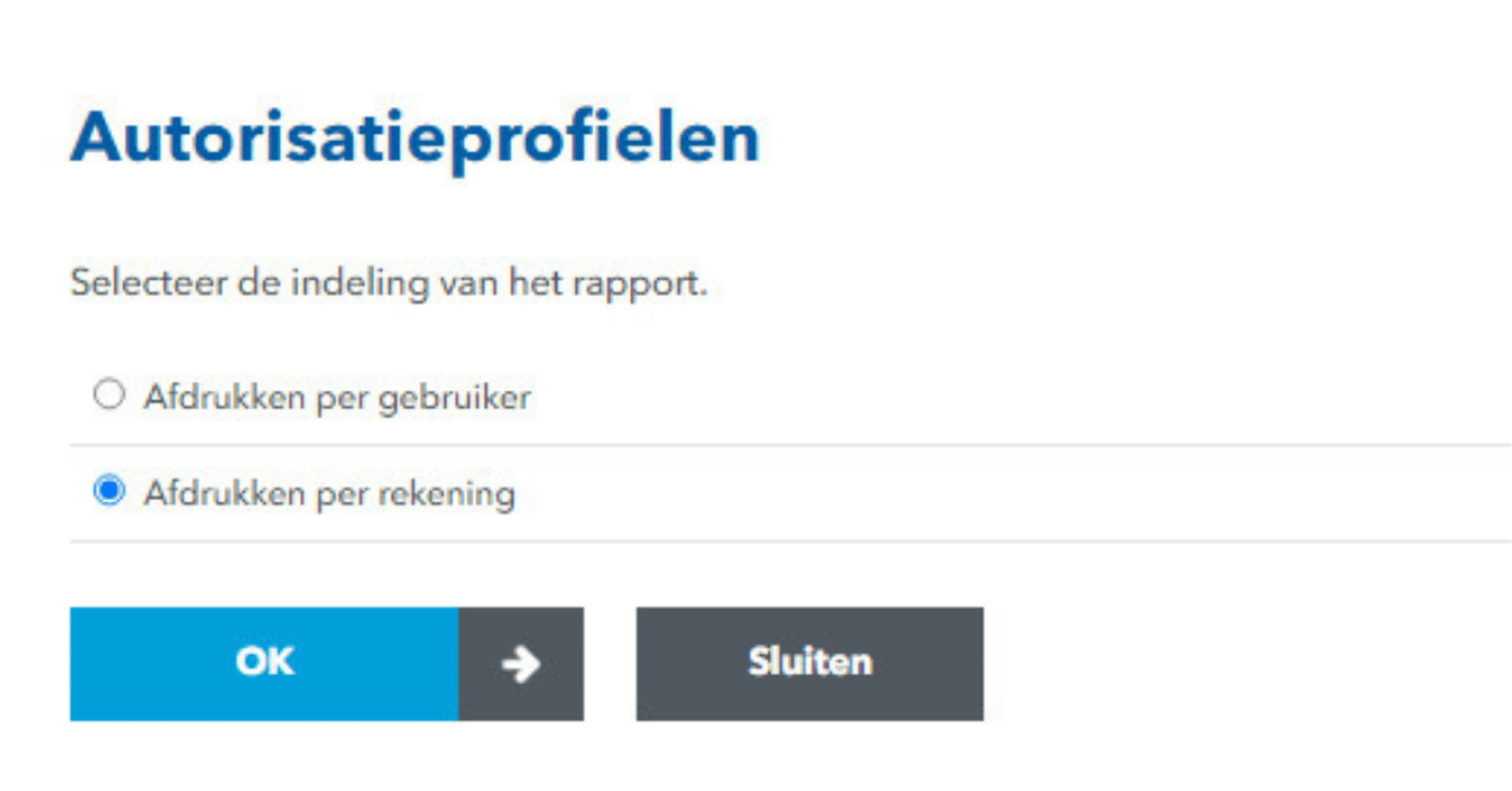 Scherm voor met
Nieuwe Optie voor beheerders.